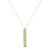 14 Karat Yellow Gold Diamond Bar Necklace