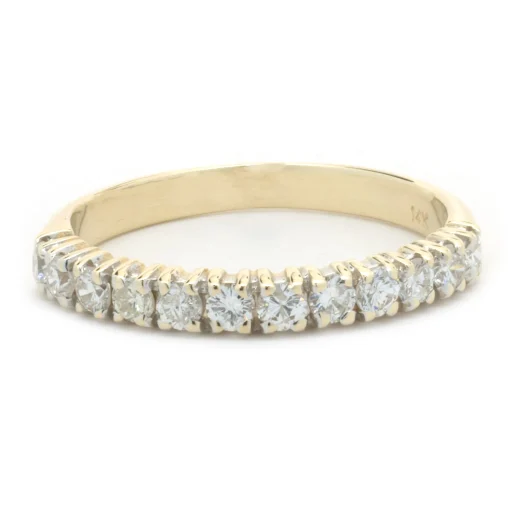 14 Karat Yellow Gold Diamond Band