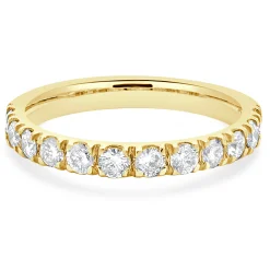14 Karat Yellow Gold Diamond Band