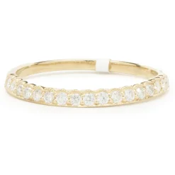 14 Karat Yellow Gold Diamond Band