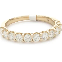 14 Karat Yellow Gold Diamond Band