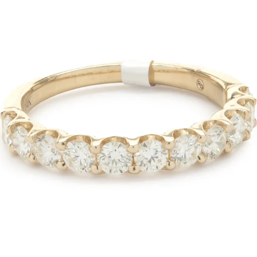 14 Karat Yellow Gold Diamond Band
