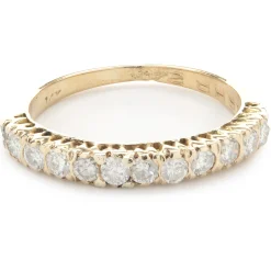 14 Karat Yellow Gold Diamond Band