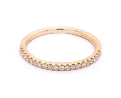 14 Karat Yellow Gold Diamond Band