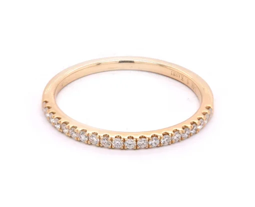 14 Karat Yellow Gold Diamond Band