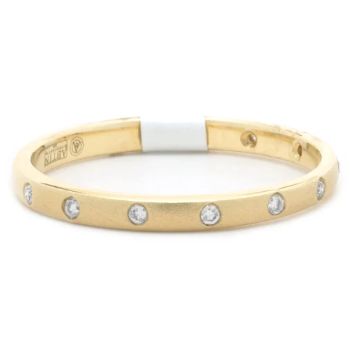 14 Karat Yellow Gold Diamond Band