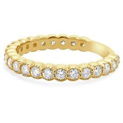 14 Karat Yellow Gold Diamond Band
