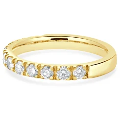 14 Karat Yellow Gold Diamond Band