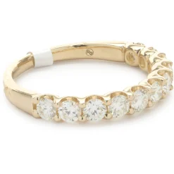 14 Karat Yellow Gold Diamond Band