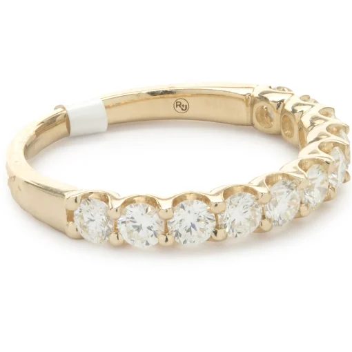 14 Karat Yellow Gold Diamond Band