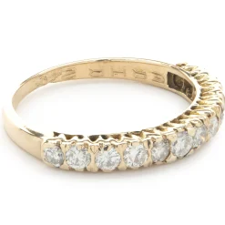 14 Karat Yellow Gold Diamond Band