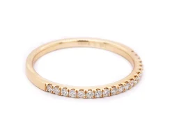 14 Karat Yellow Gold Diamond Band