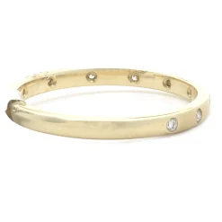 14 Karat Yellow Gold Diamond Band