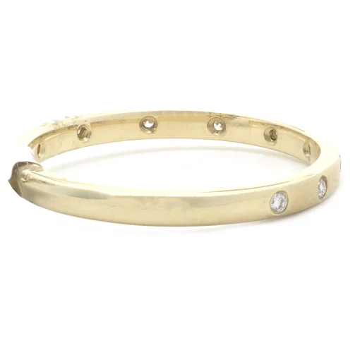 14 Karat Yellow Gold Diamond Band