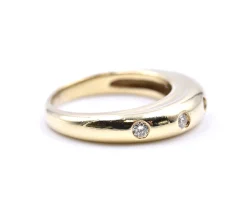 14 Karat Yellow Gold Diamond Band