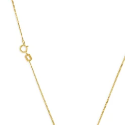14 Karat Yellow Gold Diamond Solitaire Necklace
