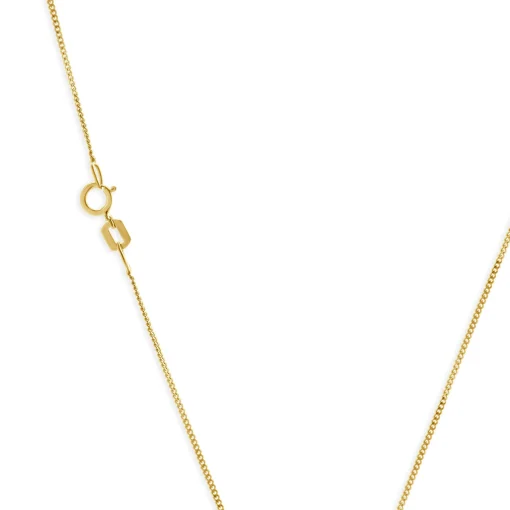 14 Karat Yellow Gold Diamond Solitaire Necklace