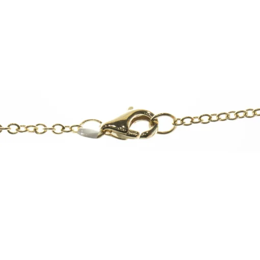 14 Karat Yellow Gold Diamond Bar Necklace