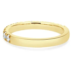 14 Karat Yellow Gold Diamond Band