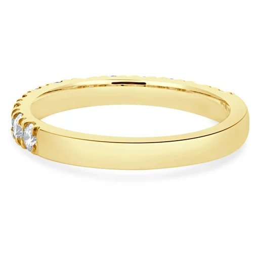 14 Karat Yellow Gold Diamond Band