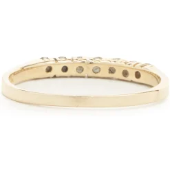 14 Karat Yellow Gold Diamond Band