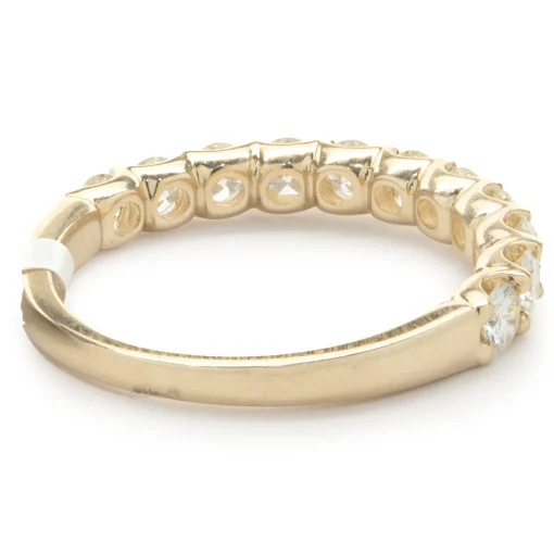 14 Karat Yellow Gold Diamond Band