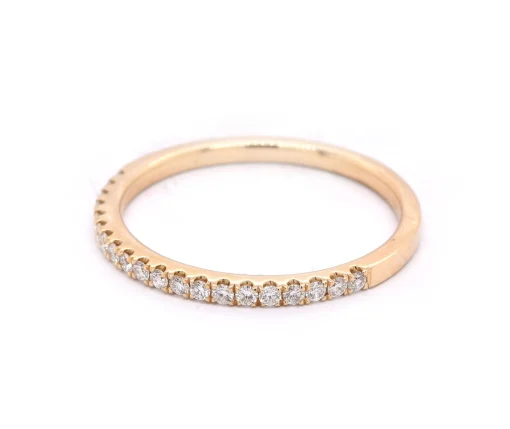 14 Karat Yellow Gold Diamond Band