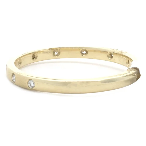 14 Karat Yellow Gold Diamond Band