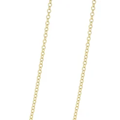 14 Karat Yellow Gold Diamond Solitaire Necklace