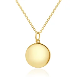 14 Karat Yellow Gold Diamond Initial I Necklace