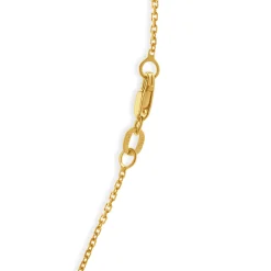 14 Karat Yellow Gold Diamond Cross Necklace