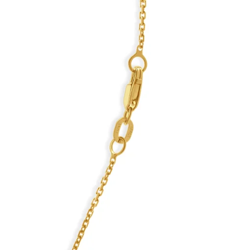 14 Karat Yellow Gold Diamond Cross Necklace