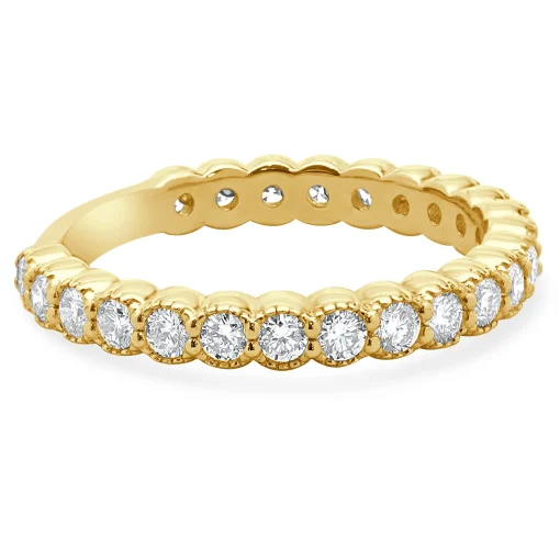 14 Karat Yellow Gold Diamond Band