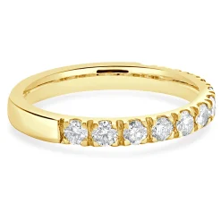 14 Karat Yellow Gold Diamond Band