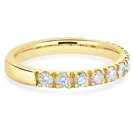 14 Karat Yellow Gold Diamond Band