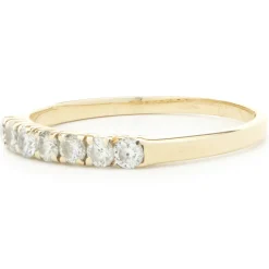 14 Karat Yellow Gold Diamond Band