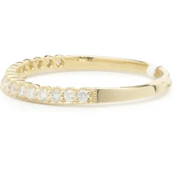 14 Karat Yellow Gold Diamond Band