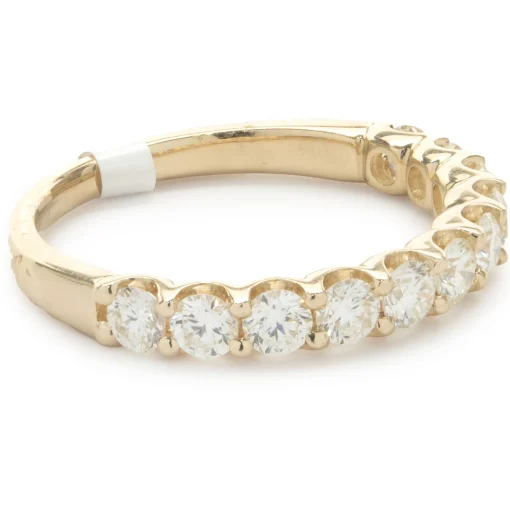 14 Karat Yellow Gold Diamond Band