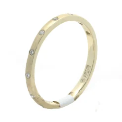 14 Karat Yellow Gold Diamond Band