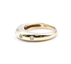 14 Karat Yellow Gold Diamond Band