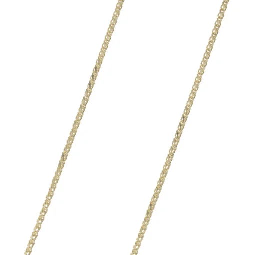 14 Karat Yellow Gold Diamond M Necklace