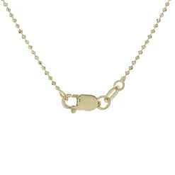 14 Karat Yellow Gold Diamond “N” Necklace