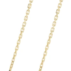 14 Karat Yellow Gold Hammered Diamond Sprinkle Disc Pendant