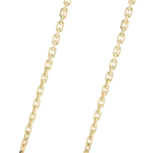 14 Karat Yellow Gold Hammered Diamond Sprinkle Disc Pendant