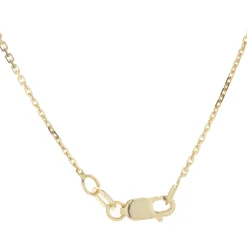 14 Karat Yellow Gold Hammered Diamond Sprinkle Disc Pendant
