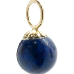 14 Karat Yellow Gold Lapis Earring Charms