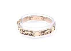 14 Karat Yellow Gold Panther Link Bracelet