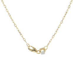 18 Karat Yellow Gold Pave Diamond Feather Drop Necklace