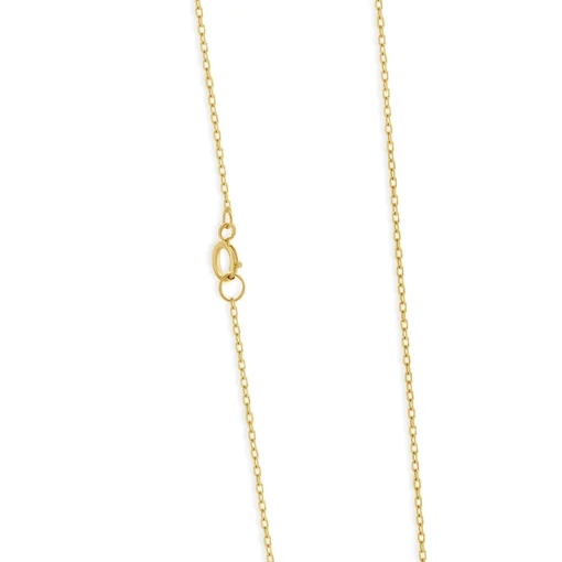14 Karat Yellow Gold Pave Diamond Quatrefoil Necklace