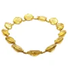 14 Karat Yellow Gold Retro Vintage Citrine Necklace